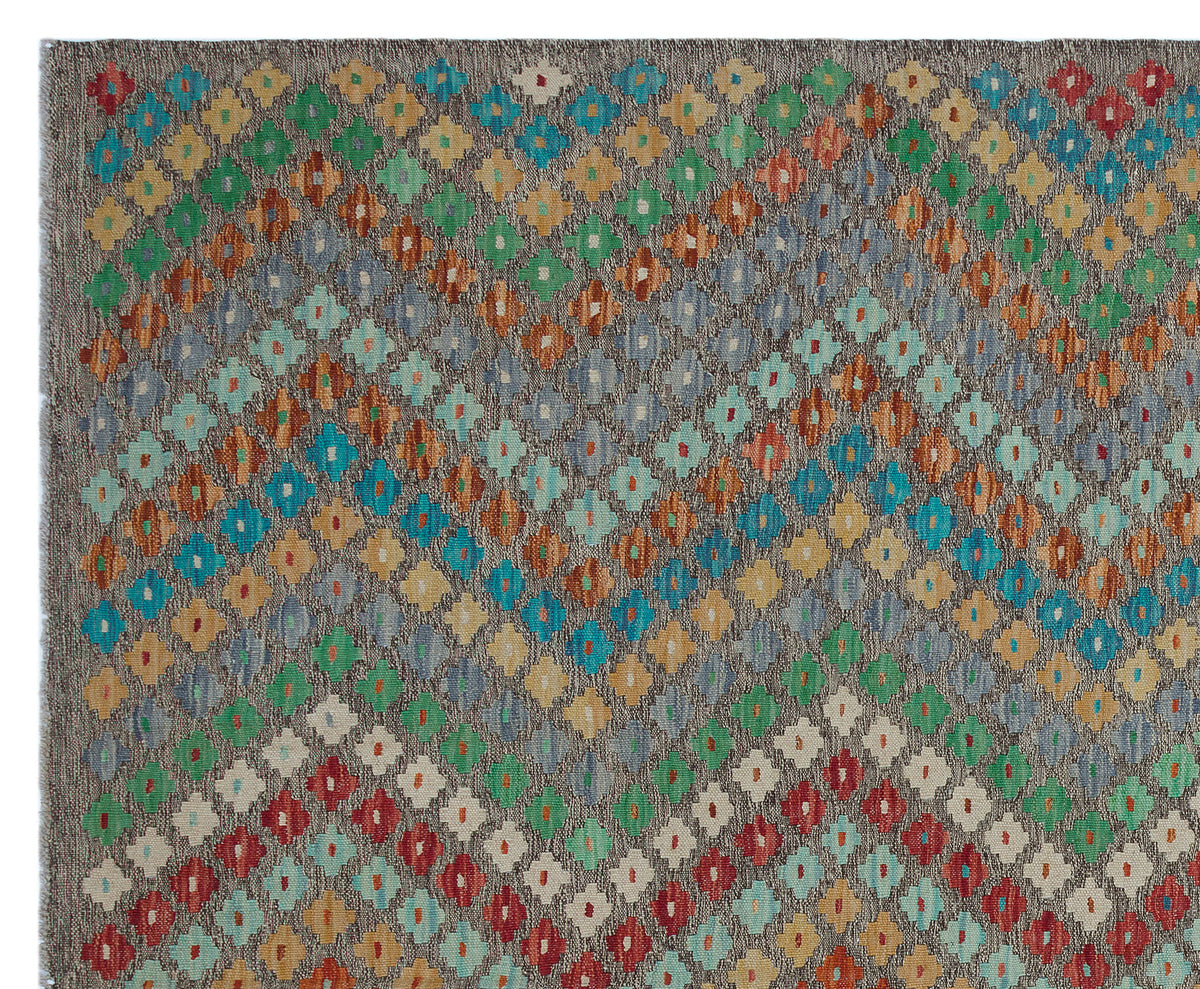 Naturel Over Dyed Kandahar Rug 6&#39;9&#39;&#39; x 7&#39;11&#39;&#39; ft 206 x 241 cm