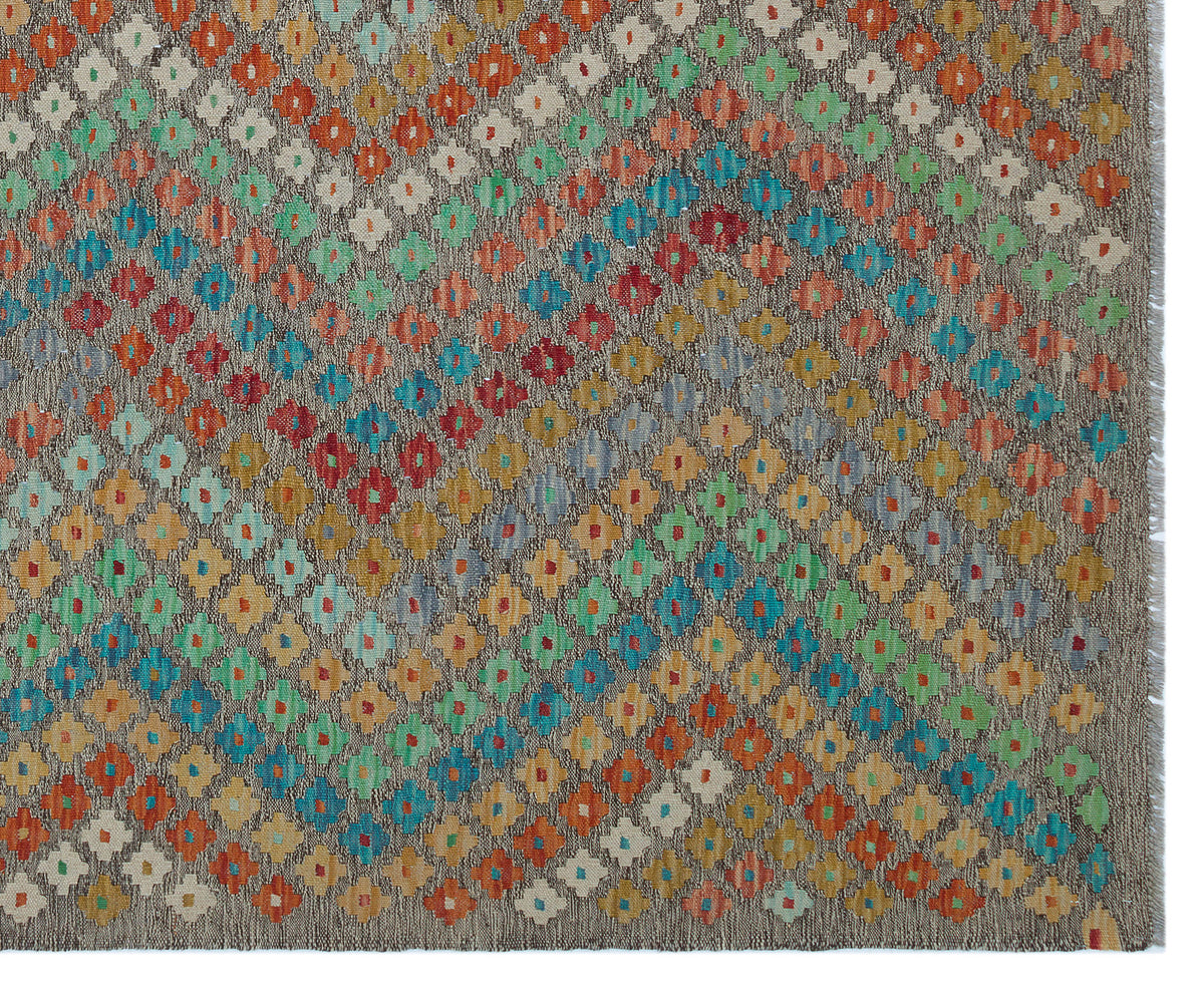 Naturel Over Dyed Kandahar Rug 6&#39;9&#39;&#39; x 7&#39;11&#39;&#39; ft 206 x 241 cm