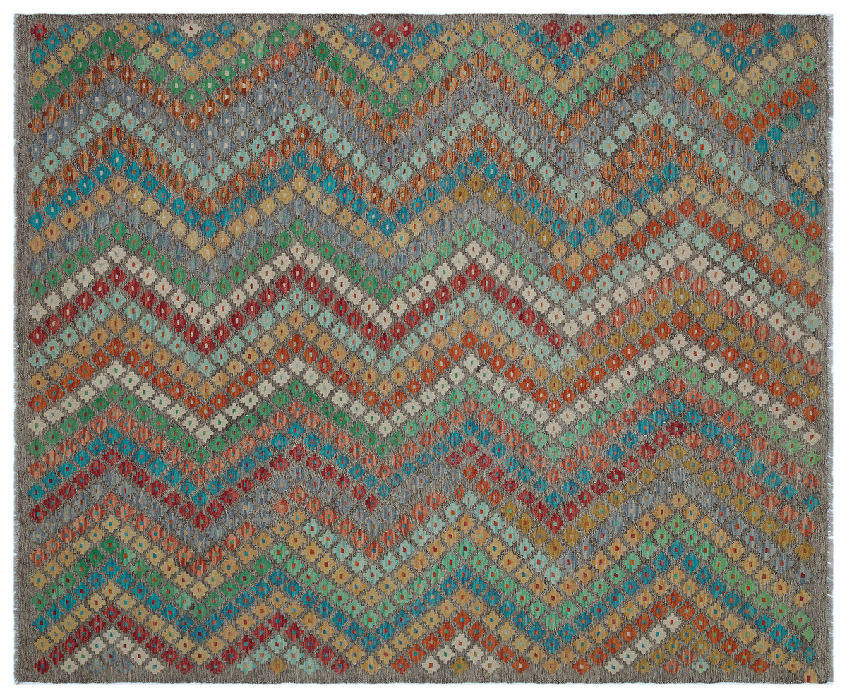 Naturel Over Dyed Kandahar Rug 6&#39;9&#39;&#39; x 7&#39;11&#39;&#39; ft 206 x 241 cm