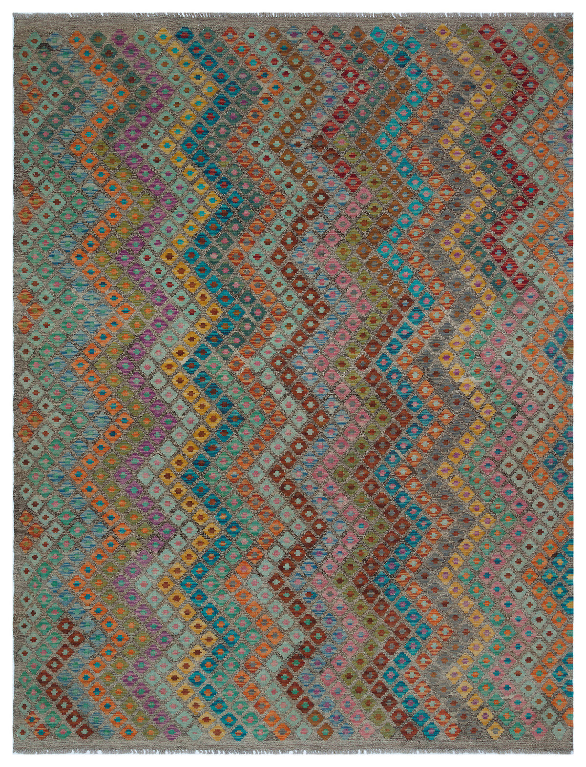 Naturel Over Dyed Kandahar Rug 6&#39;2&#39;&#39; x 8&#39;0&#39;&#39; ft 188 x 244 cm