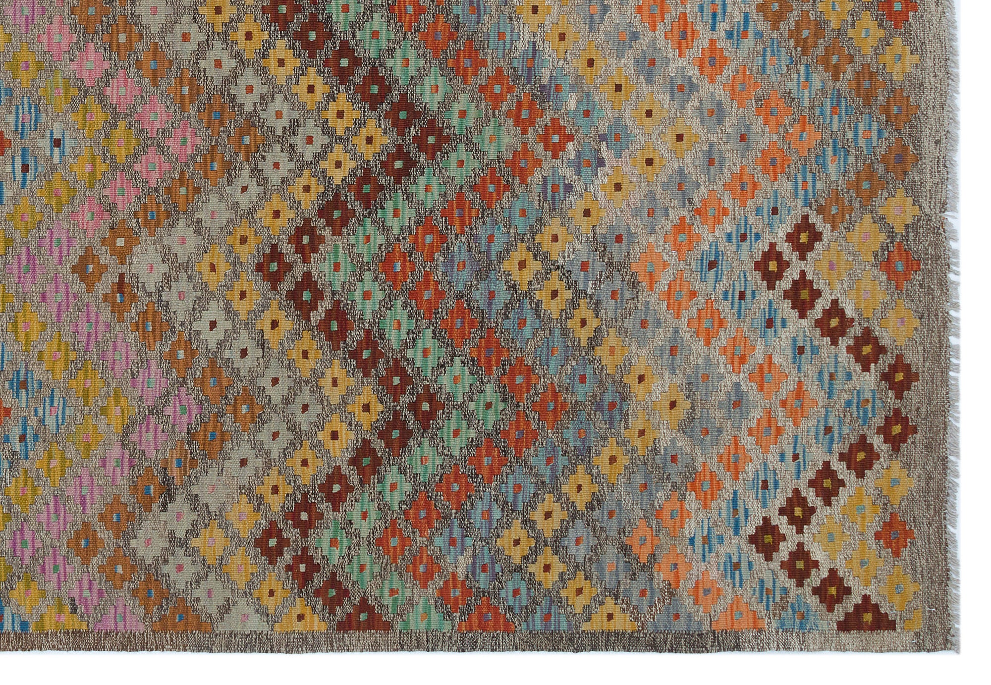 Naturel Over Dyed Kandahar Rug 5'9'' x 8'4'' ft 175 x 254 cm