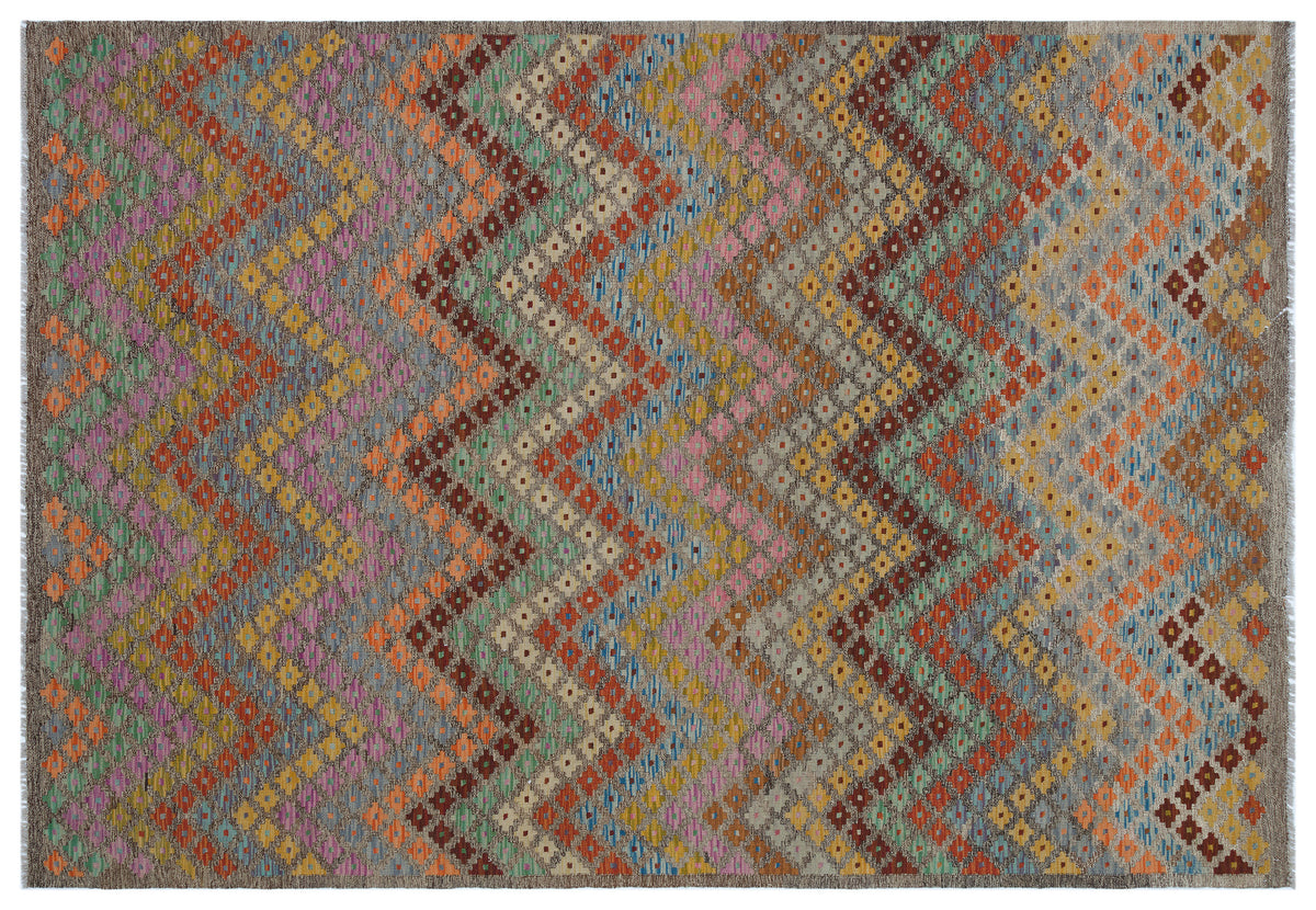 Naturel Over Dyed Kandahar Rug 5&#39;9&#39;&#39; x 8&#39;4&#39;&#39; ft 175 x 254 cm