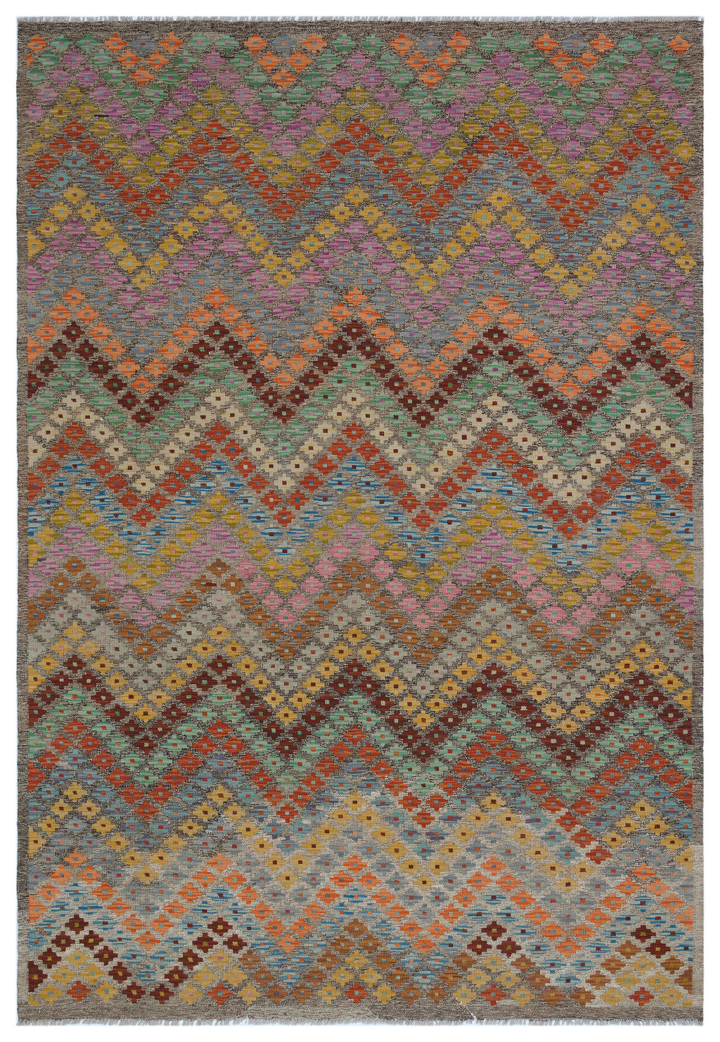 Naturel Over Dyed Kandahar Rug 5'9'' x 8'4'' ft 175 x 254 cm