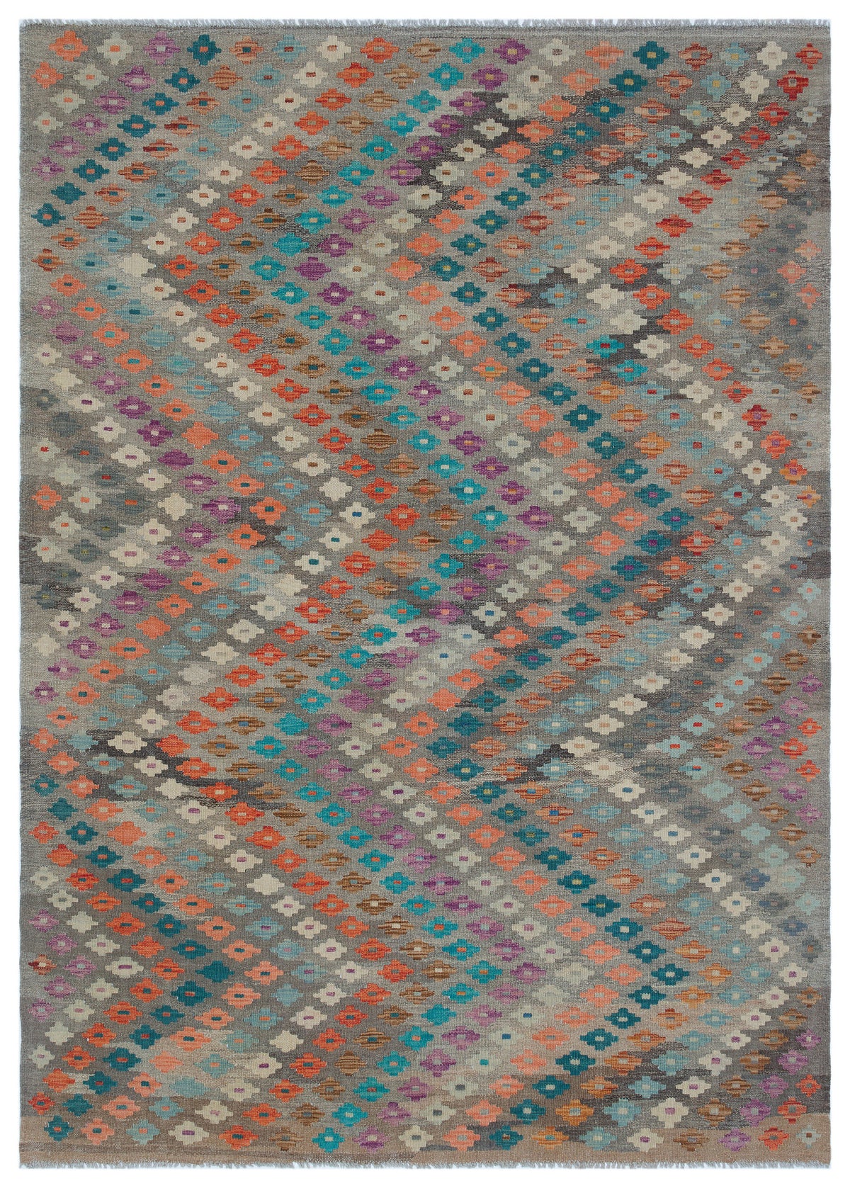 Naturel Over Dyed Kandahar Rug 5&#39;9&#39;&#39; x 8&#39;1&#39;&#39; ft 175 x 247 cm