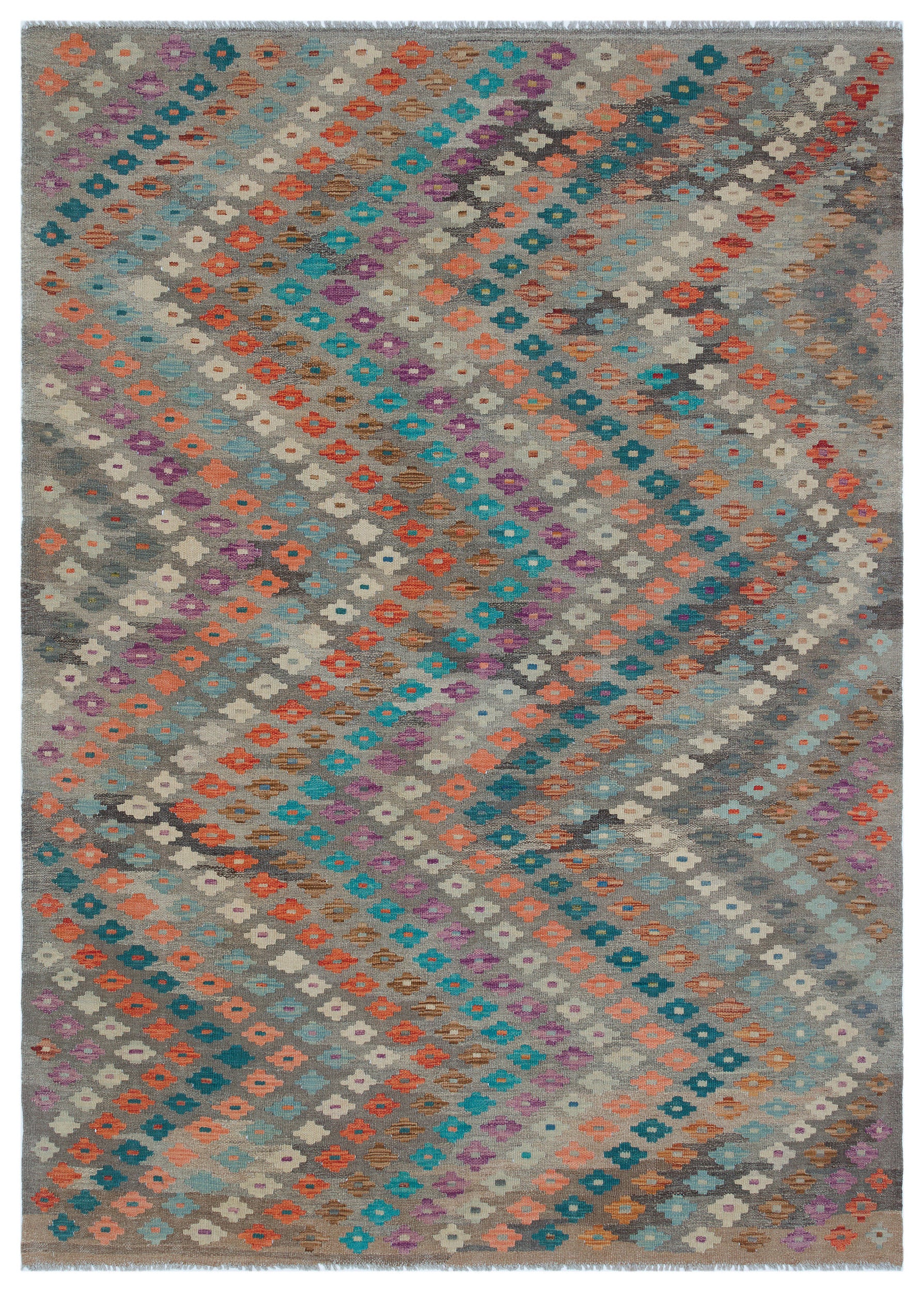 Naturel Over Dyed Kandahar Rug 5'9'' x 8'1'' ft 175 x 247 cm