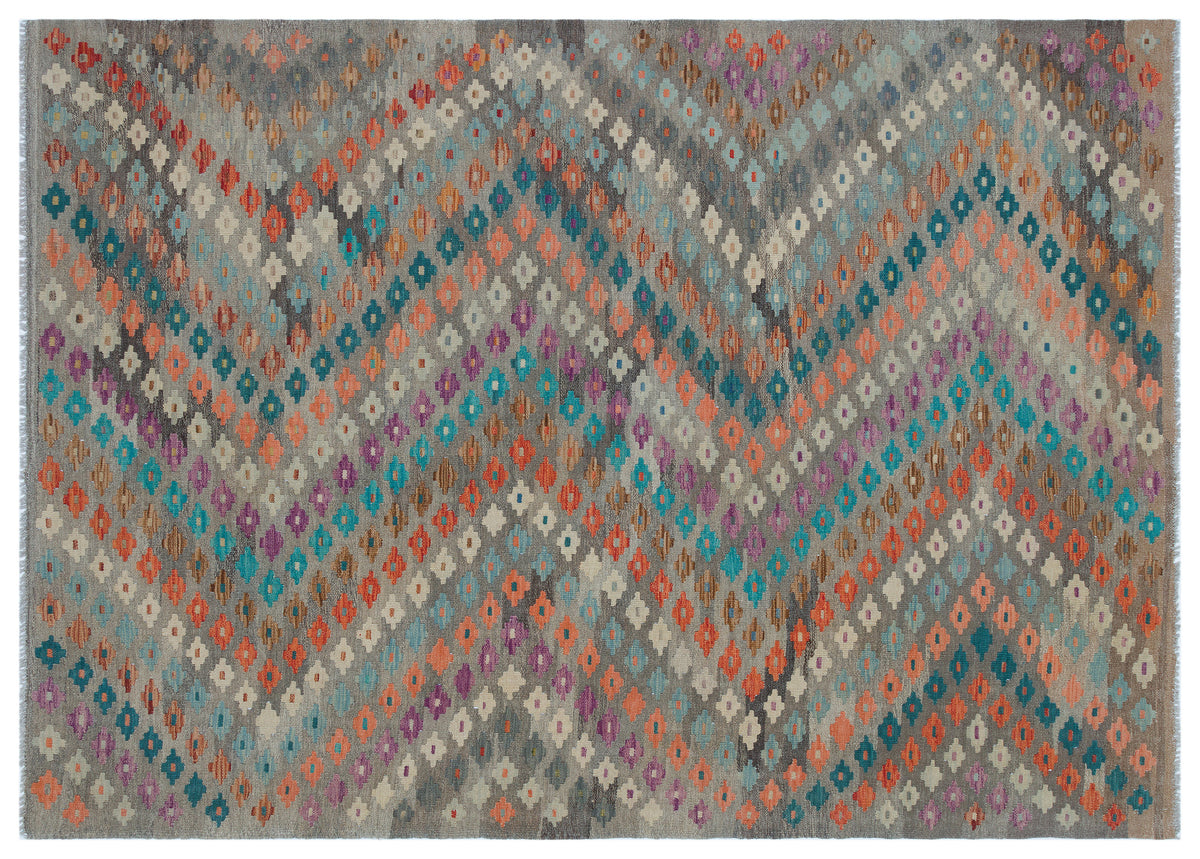 Naturel Over Dyed Kandahar Rug 5&#39;9&#39;&#39; x 8&#39;1&#39;&#39; ft 175 x 247 cm