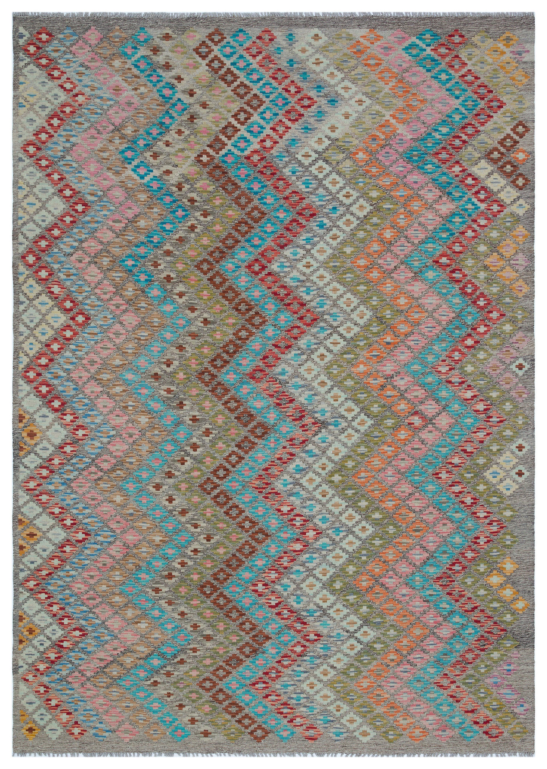 Naturel Over Dyed Kandahar Rug 6'6'' x 8'2'' ft 198 x 250 cm