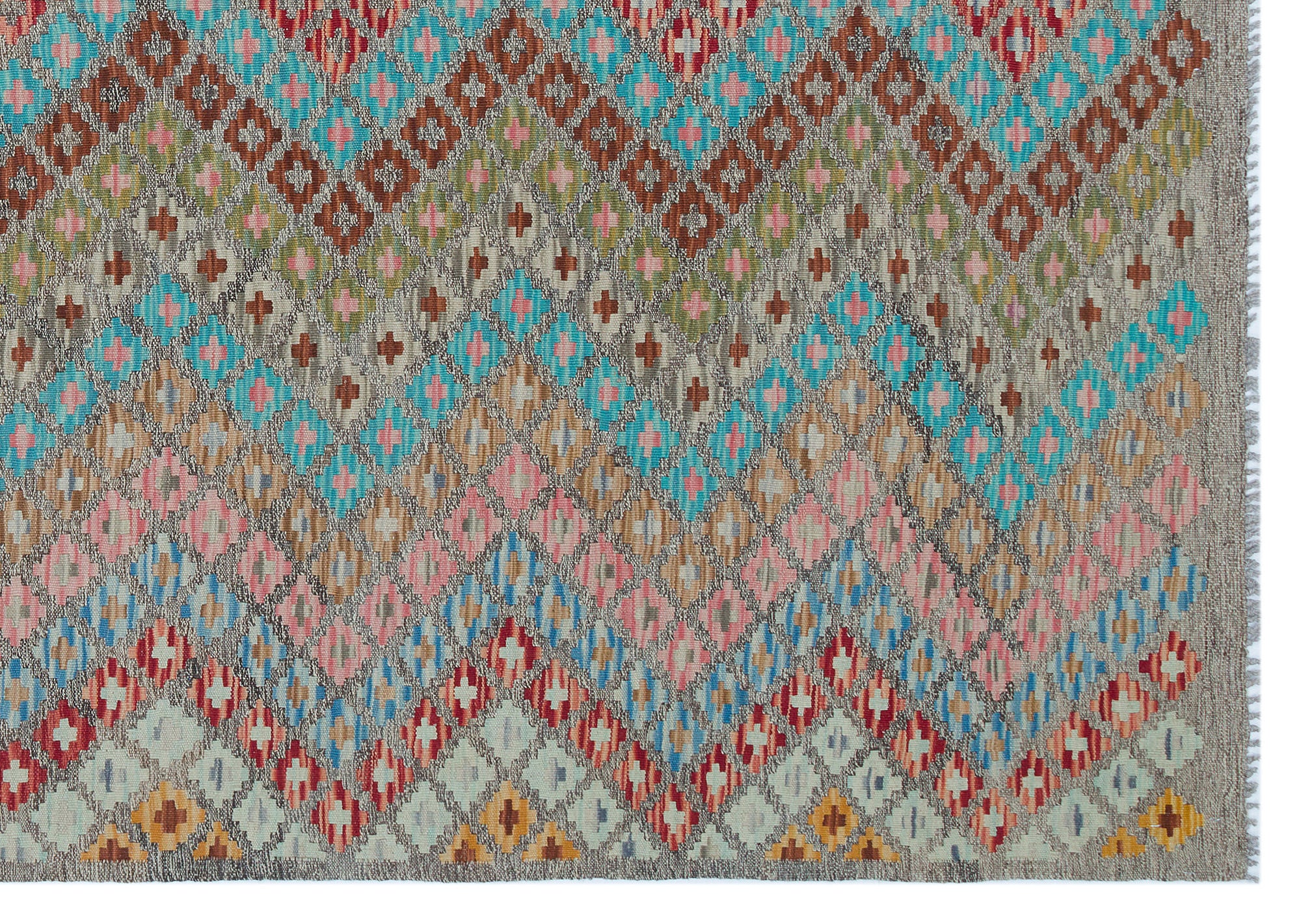 Naturel Over Dyed Kandahar Rug 6'6'' x 8'2'' ft 198 x 250 cm