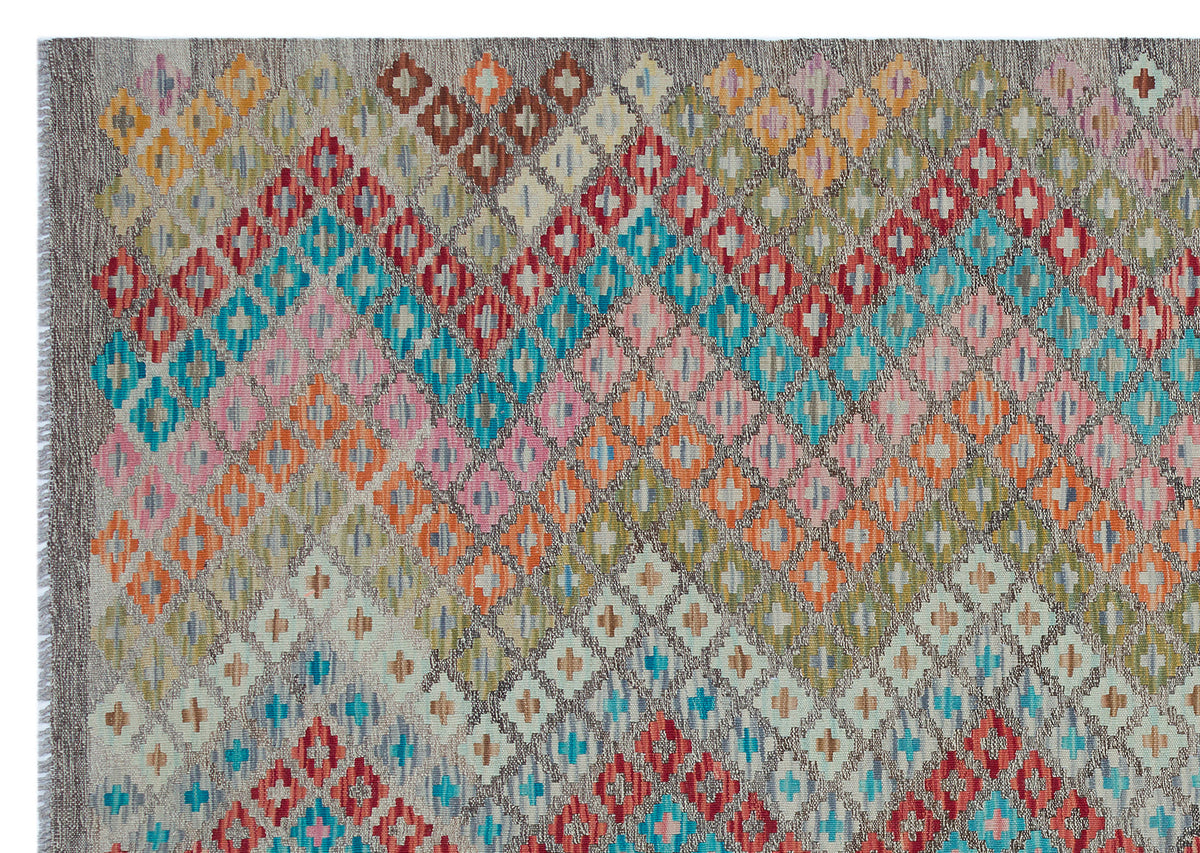 Naturel Over Dyed Kandahar Rug 6&#39;6&#39;&#39; x 8&#39;2&#39;&#39; ft 198 x 250 cm