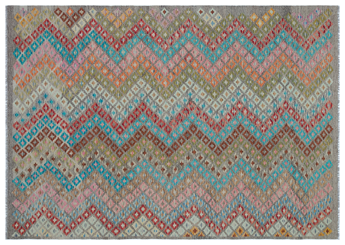 Naturel Over Dyed Kandahar Rug 6&#39;6&#39;&#39; x 8&#39;2&#39;&#39; ft 198 x 250 cm