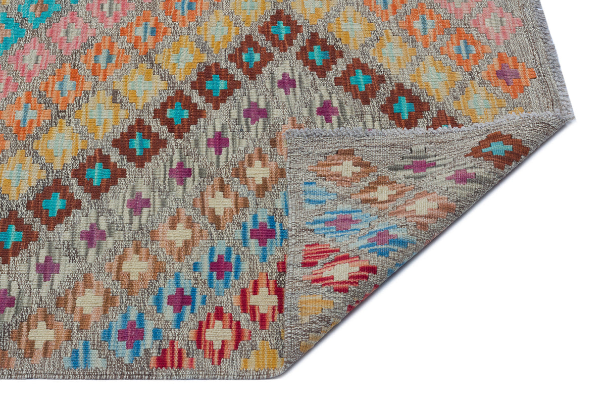 Naturel Over Dyed Kandahar Rug 5&#39;7&#39;&#39; x 8&#39;4&#39;&#39; ft 170 x 255 cm