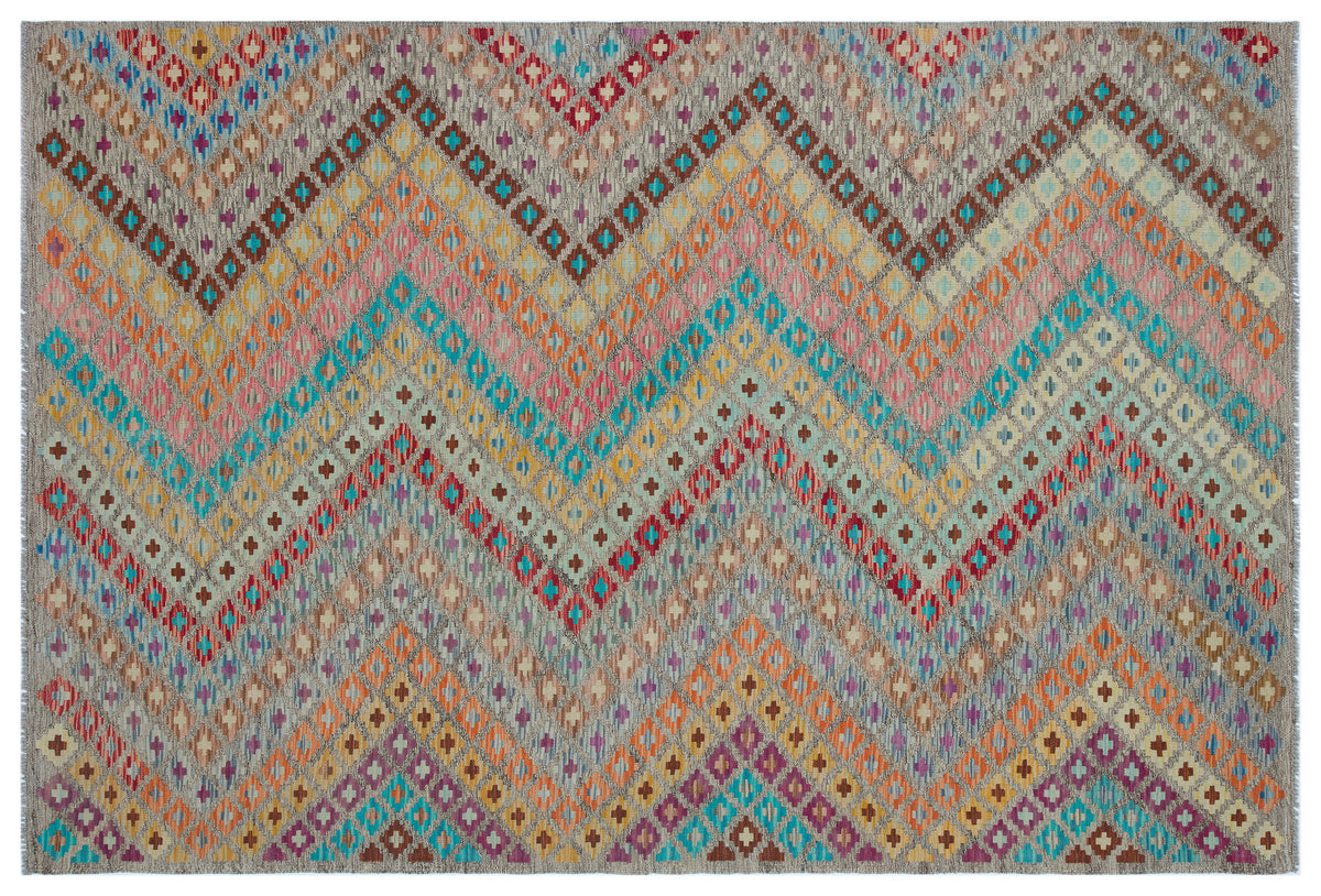 Naturel Over Dyed Kandahar Rug 5&#39;7&#39;&#39; x 8&#39;4&#39;&#39; ft 170 x 255 cm