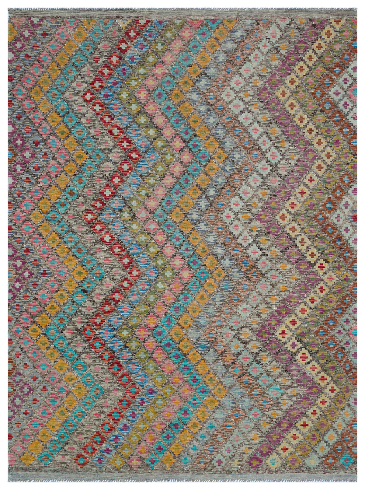 Naturel Over Dyed Kandahar Rug 6&#39;2&#39;&#39; x 7&#39;11&#39;&#39; ft 189 x 241 cm