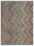 Naturel Over Dyed Kandahar Rug 6'2'' x 7'11'' ft 189 x 241 cm
