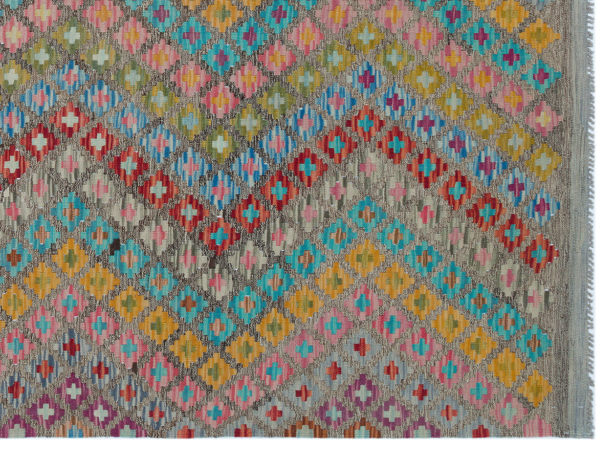 Naturel Over Dyed Kandahar Rug 6&#39;2&#39;&#39; x 7&#39;11&#39;&#39; ft 189 x 241 cm