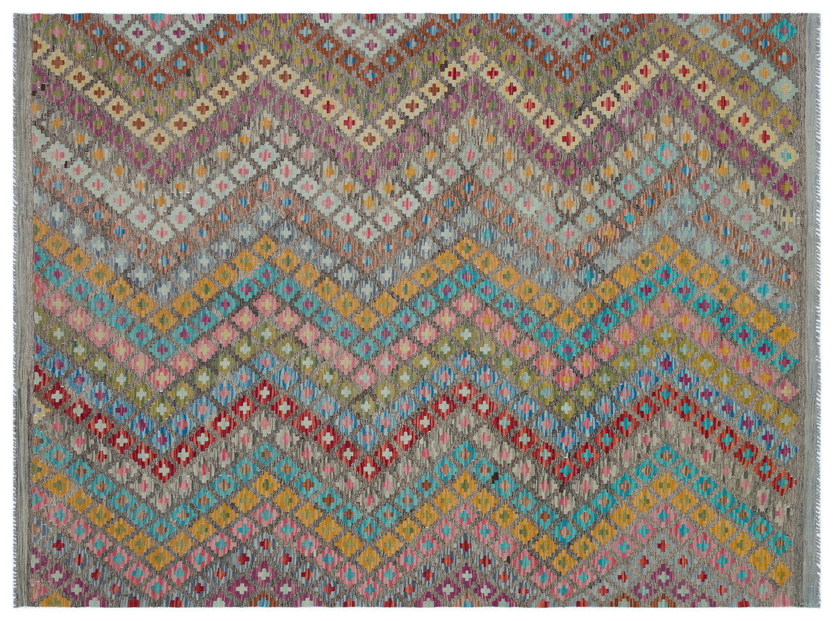 Naturel Over Dyed Kandahar Rug 6&#39;2&#39;&#39; x 7&#39;11&#39;&#39; ft 189 x 241 cm