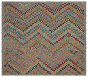 Naturel Over Dyed Kandahar Rug 6'10'' x 7'9'' ft 209 x 237 cm