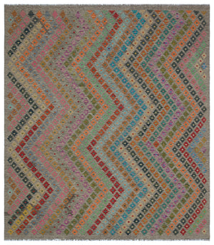 Naturel Over Dyed Kandahar Rug 6'10'' x 7'9'' ft 209 x 237 cm