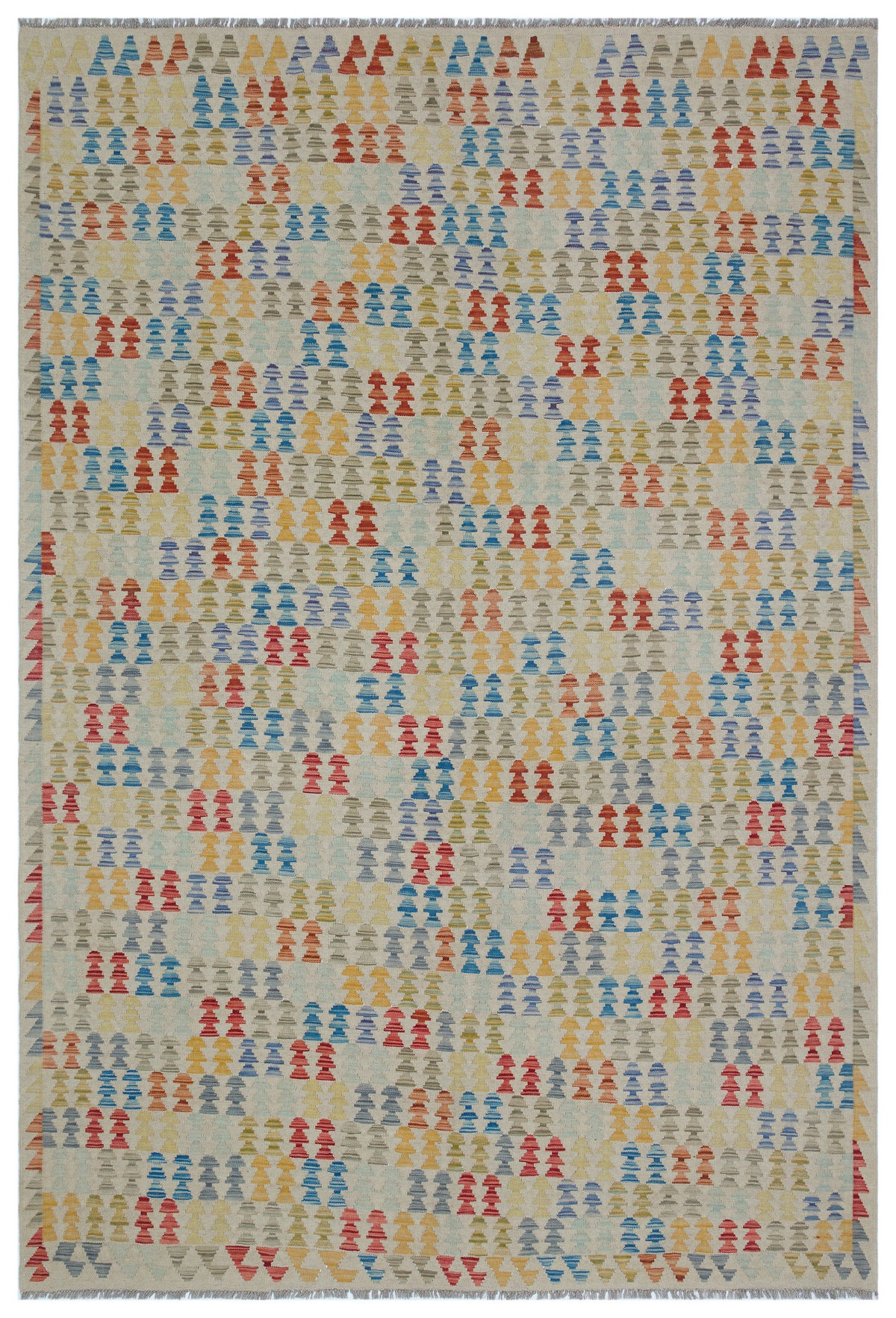 Naturel Over Dyed Kandahar Rug 6&#39;7&#39;&#39; x 9&#39;8&#39;&#39; ft 200 x 294 cm