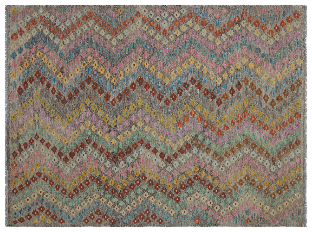 Naturel Over Dyed Kandahar Rug 6&#39;1&#39;&#39; x 8&#39;1&#39;&#39; ft 185 x 246 cm