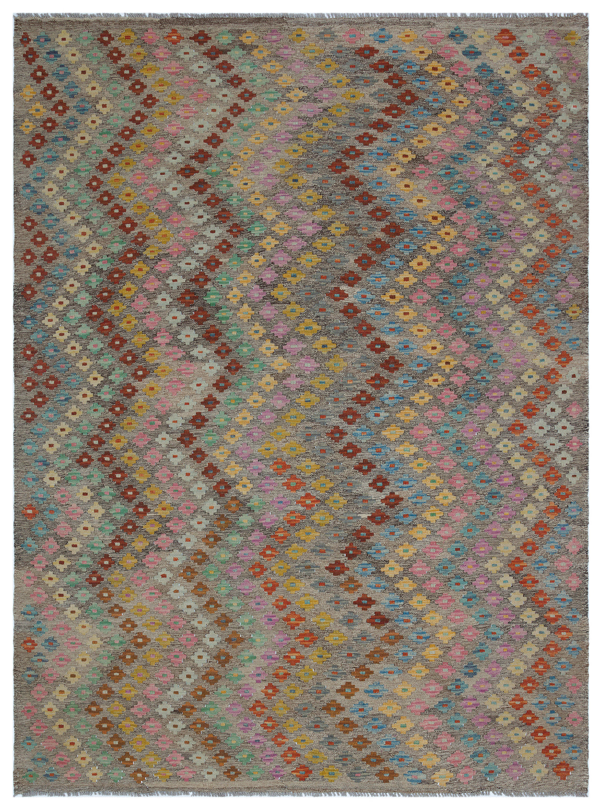 Naturel Over Dyed Kandahar Rug 6&#39;1&#39;&#39; x 8&#39;1&#39;&#39; ft 185 x 246 cm