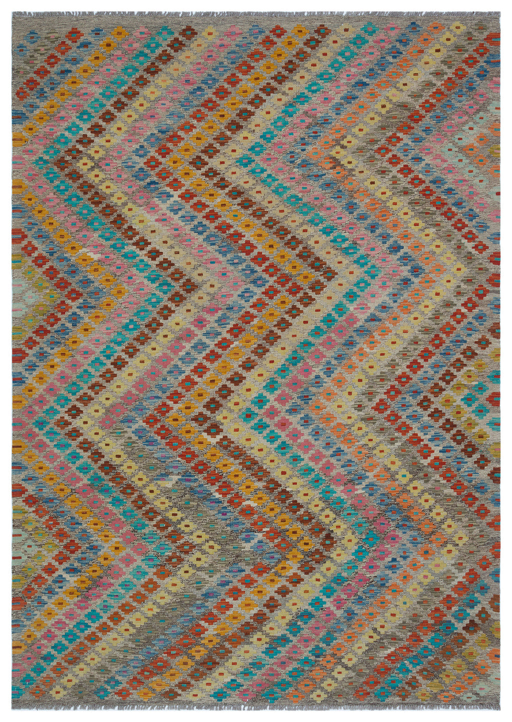Naturel Over Dyed Kandahar Rug 5'11'' x 8'1'' ft 180 x 247 cm