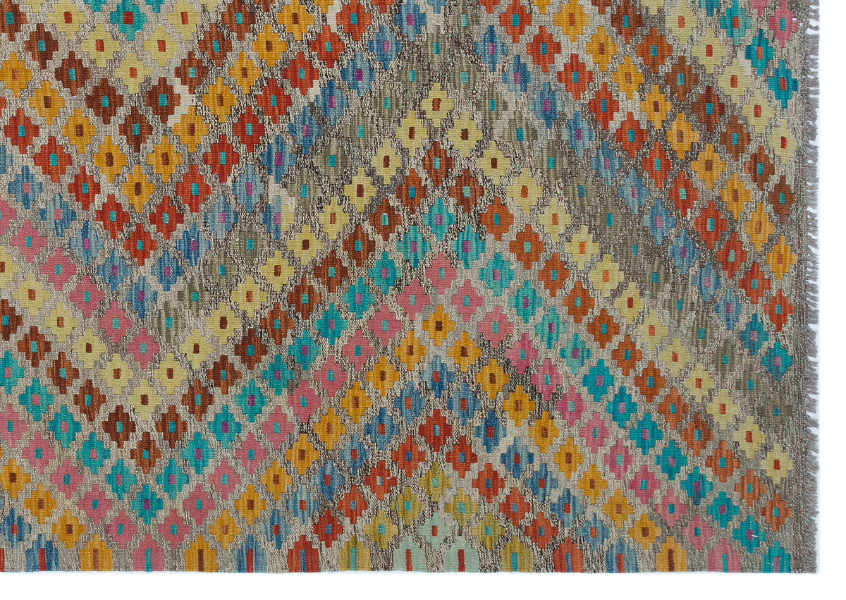 Naturel Over Dyed Kandahar Rug 5&#39;11&#39;&#39; x 8&#39;1&#39;&#39; ft 180 x 247 cm