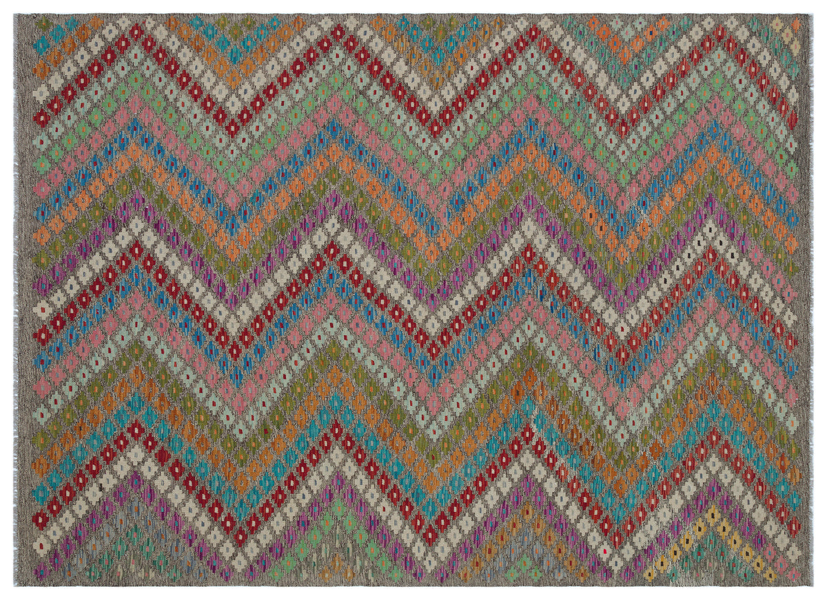 Naturel Over Dyed Kandahar Rug 5&#39;10&#39;&#39; x 8&#39;1&#39;&#39; ft 178 x 246 cm