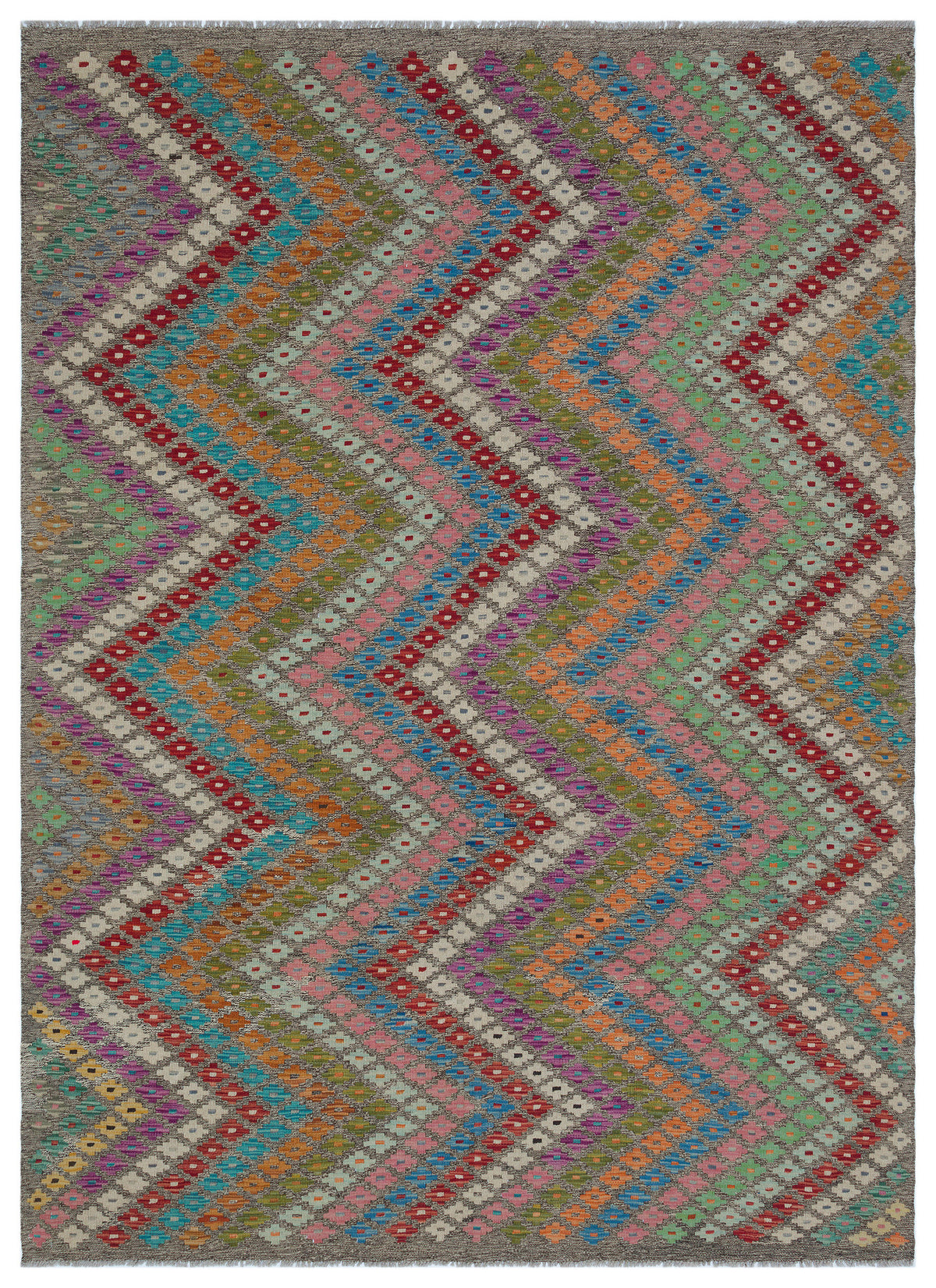 Naturel Over Dyed Kandahar Rug 5&#39;10&#39;&#39; x 8&#39;1&#39;&#39; ft 178 x 246 cm