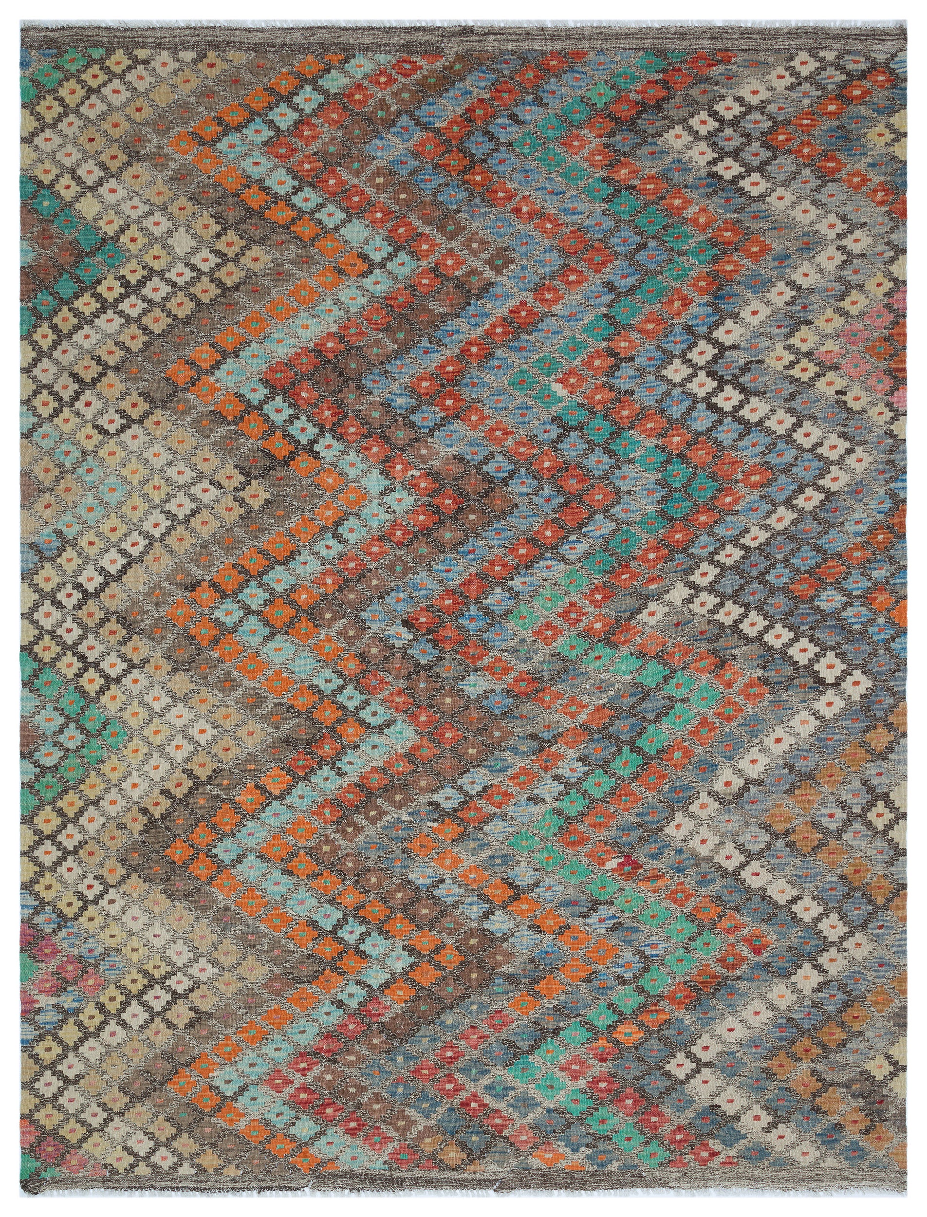 Naturel Over Dyed Kandahar Rug 6'2'' x 8'0'' ft 187 x 245 cm