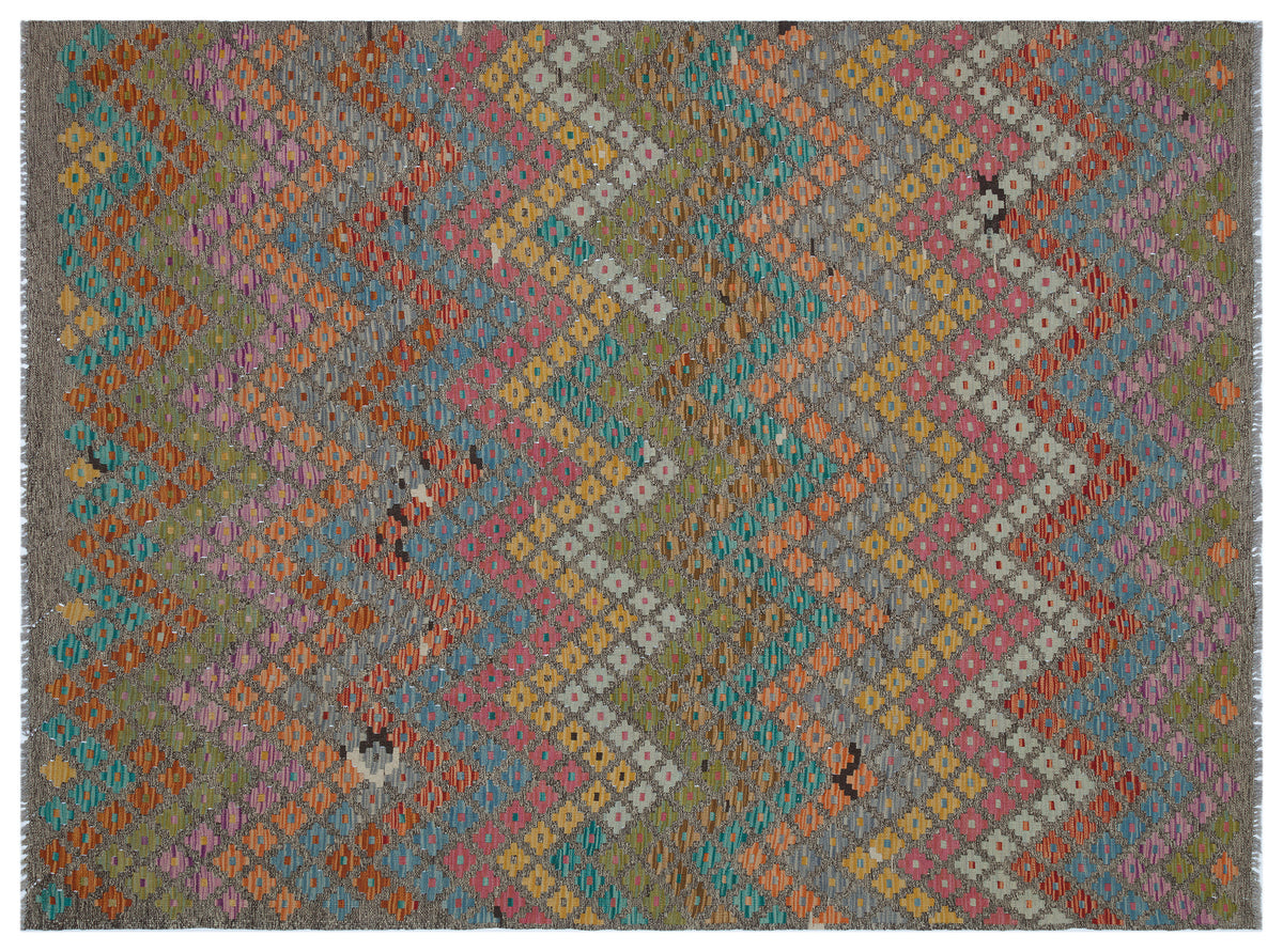 Naturel Over Dyed Kandahar Rug 6&#39;1&#39;&#39; x 8&#39;1&#39;&#39; ft 186 x 247 cm