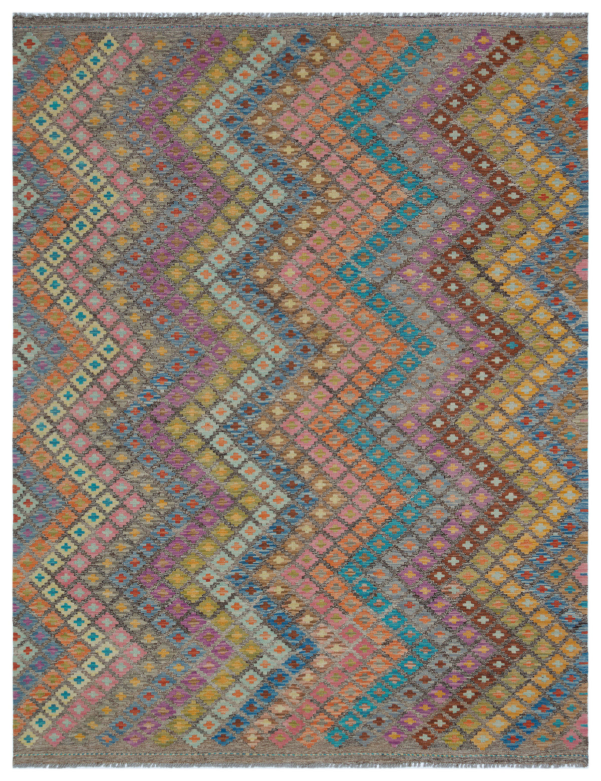 Naturel Over Dyed Kandahar Rug 6&#39;3&#39;&#39; x 8&#39;1&#39;&#39; ft 190 x 246 cm