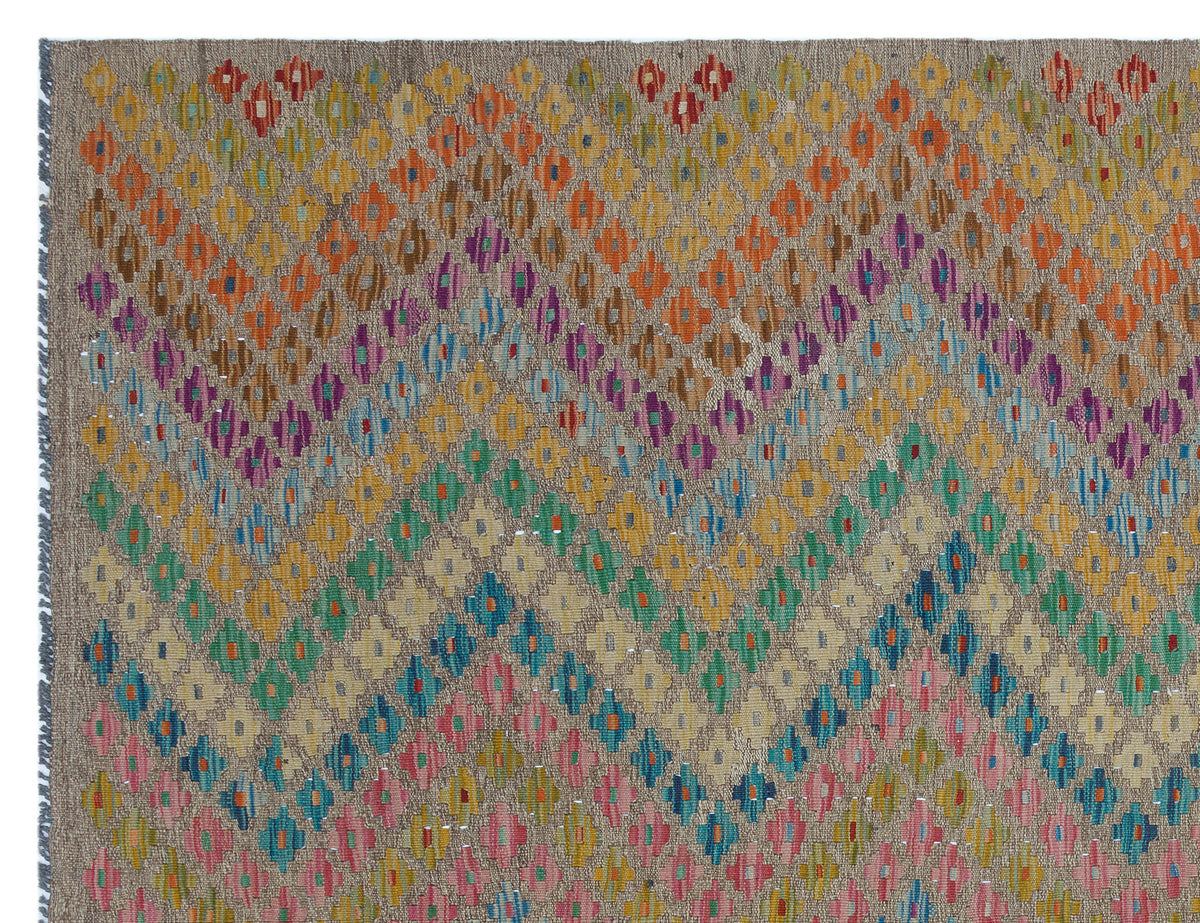 Naturel Over Dyed Kandahar Rug 6&#39;3&#39;&#39; x 8&#39;2&#39;&#39; ft 190 x 248 cm