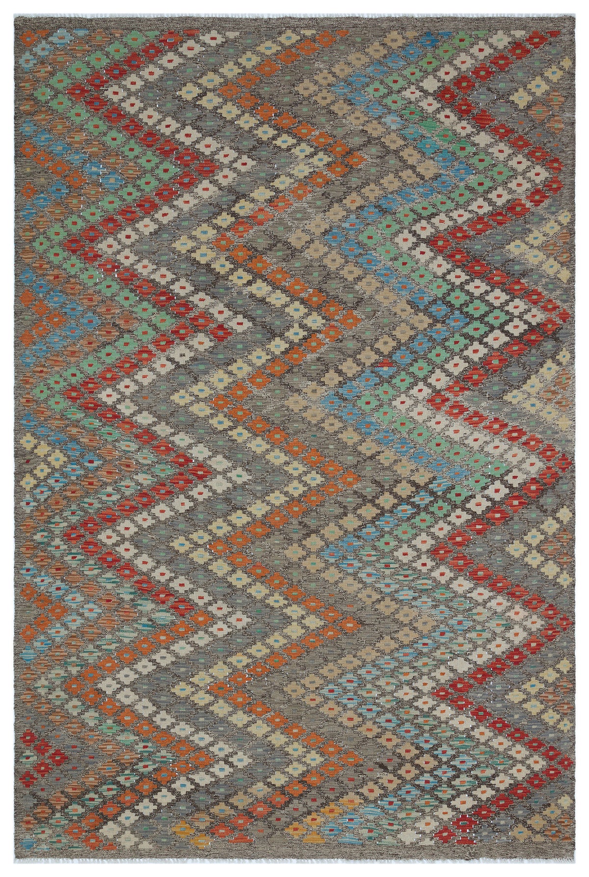 Naturel Over Dyed Kandahar Rug 5&#39;9&#39;&#39; x 8&#39;4&#39;&#39; ft 175 x 253 cm