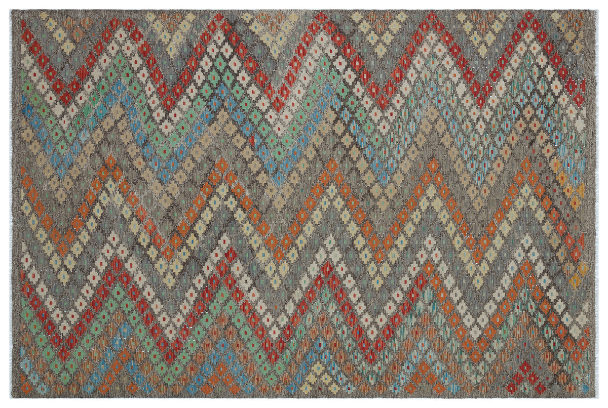 Naturel Over Dyed Kandahar Rug 5&#39;9&#39;&#39; x 8&#39;4&#39;&#39; ft 175 x 253 cm