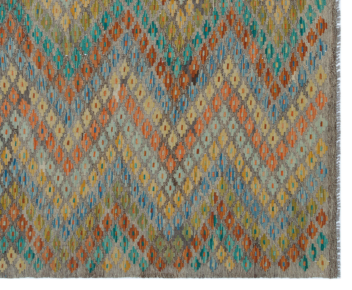 Naturel Over Dyed Kandahar Rug 6&#39;8&#39;&#39; x 8&#39;0&#39;&#39; ft 202 x 245 cm