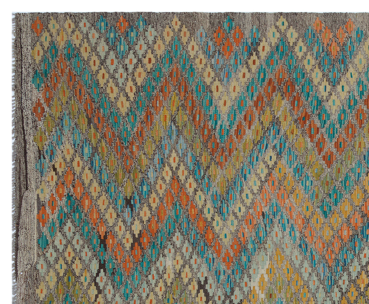 Naturel Over Dyed Kandahar Rug 6&#39;8&#39;&#39; x 8&#39;0&#39;&#39; ft 202 x 245 cm