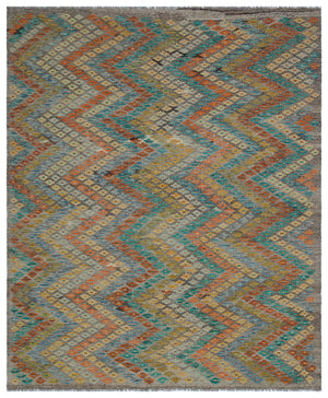 Naturel Over Dyed Kandahar Rug 6'8'' x 8'0'' ft 202 x 245 cm