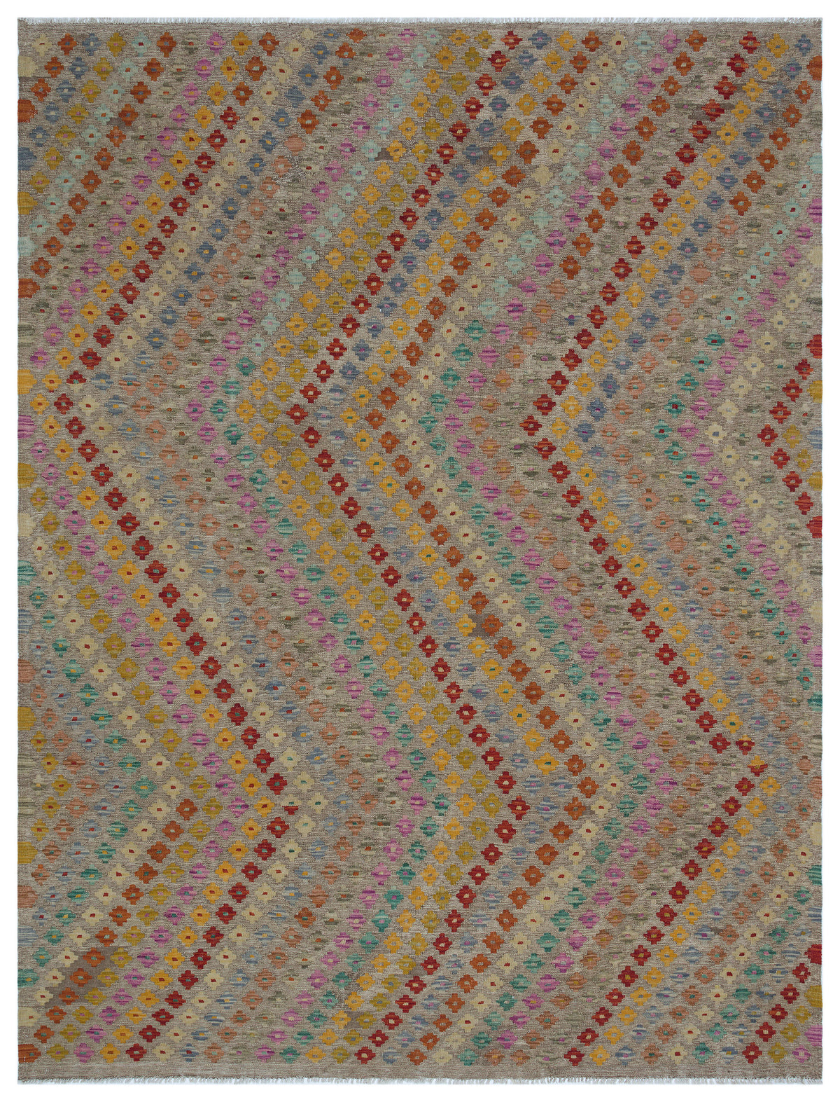 Naturel Over Dyed Kandahar Rug 6&#39;3&#39;&#39; x 8&#39;4&#39;&#39; ft 190 x 254 cm