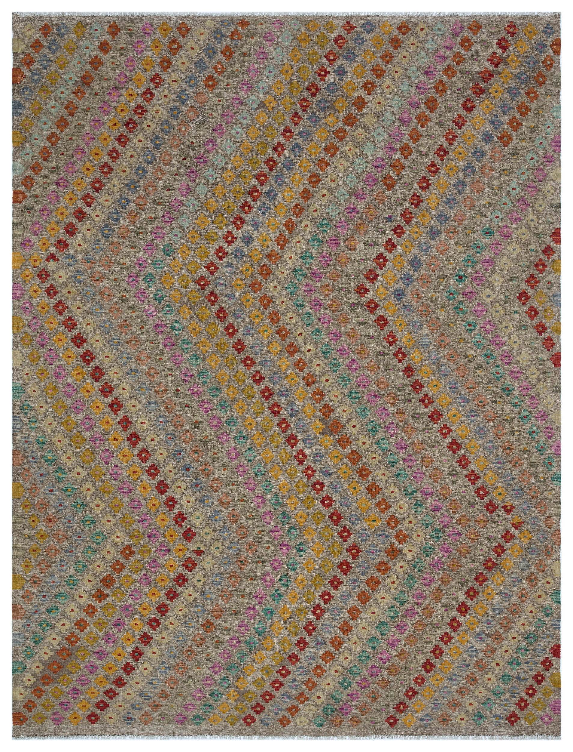 Naturel Over Dyed Kandahar Rug 6'3'' x 8'4'' ft 190 x 254 cm