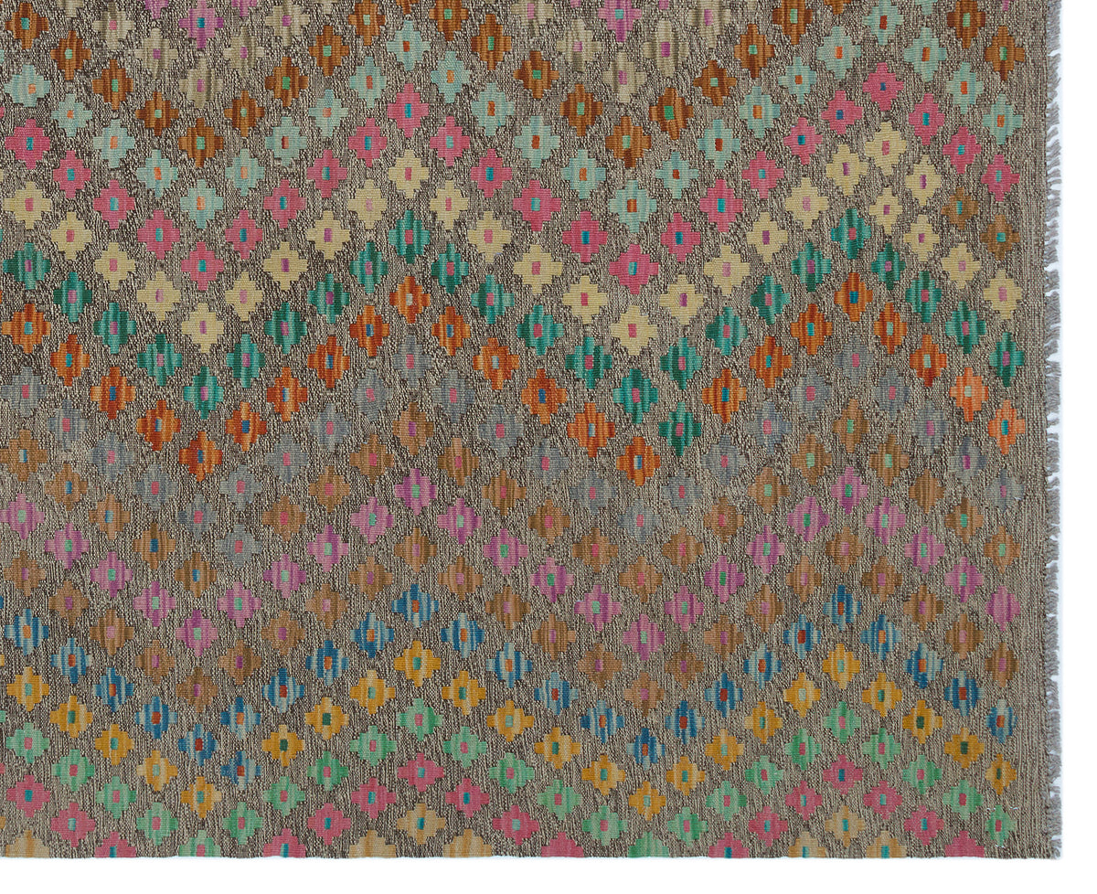Naturel Over Dyed Kandahar Rug 6&#39;9&#39;&#39; x 8&#39;2&#39;&#39; ft 206 x 250 cm