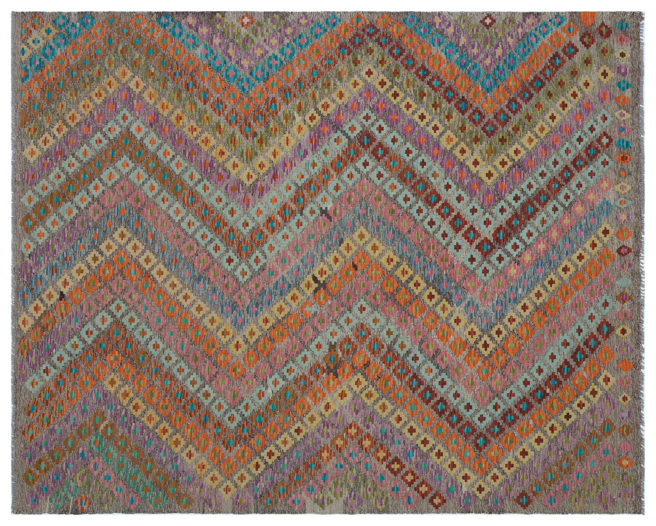 Naturel Over Dyed Kandahar Rug 6'2'' x 7'9'' ft 187 x 235 cm