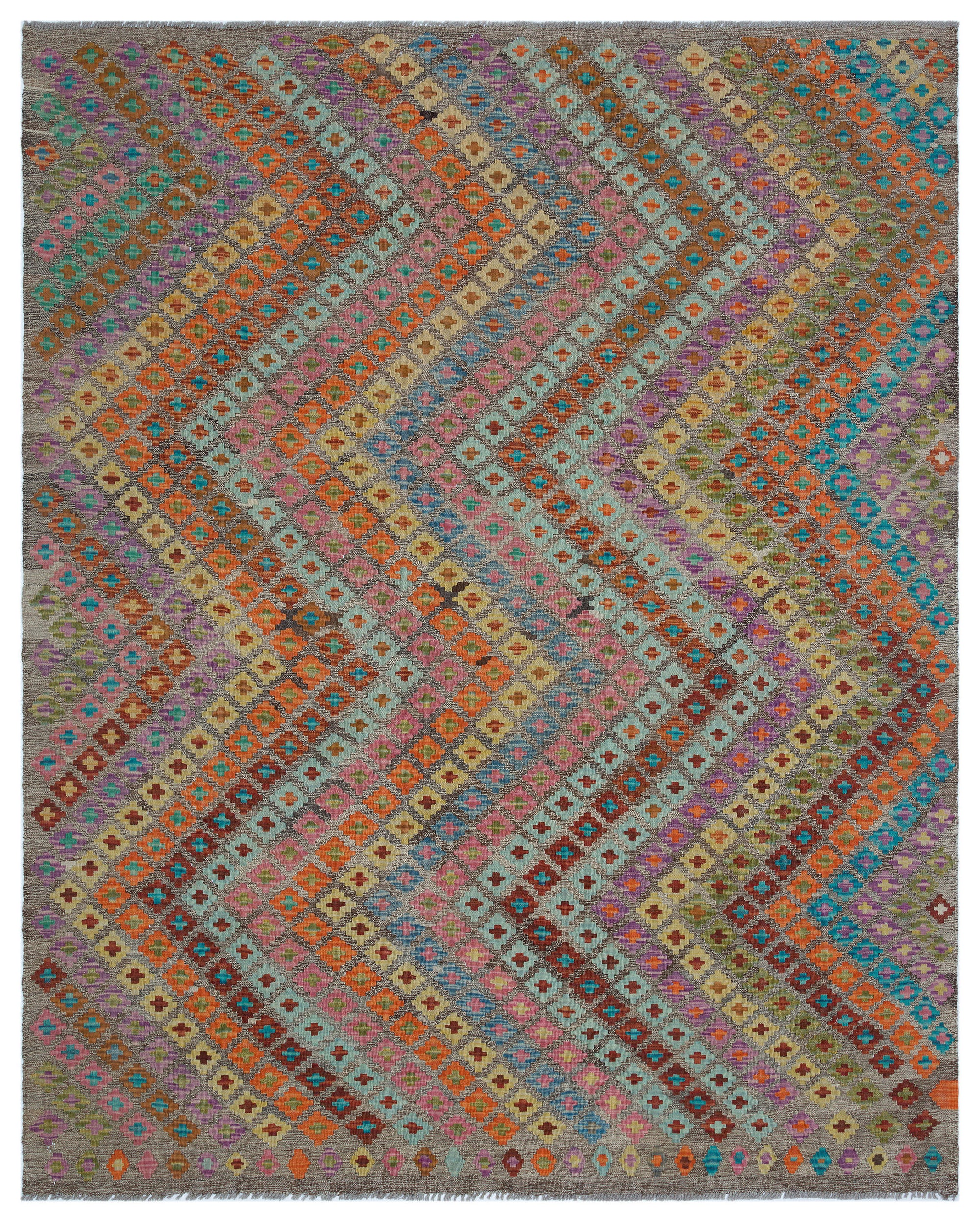 Naturel Over Dyed Kandahar Rug 6'2'' x 7'9'' ft 187 x 235 cm