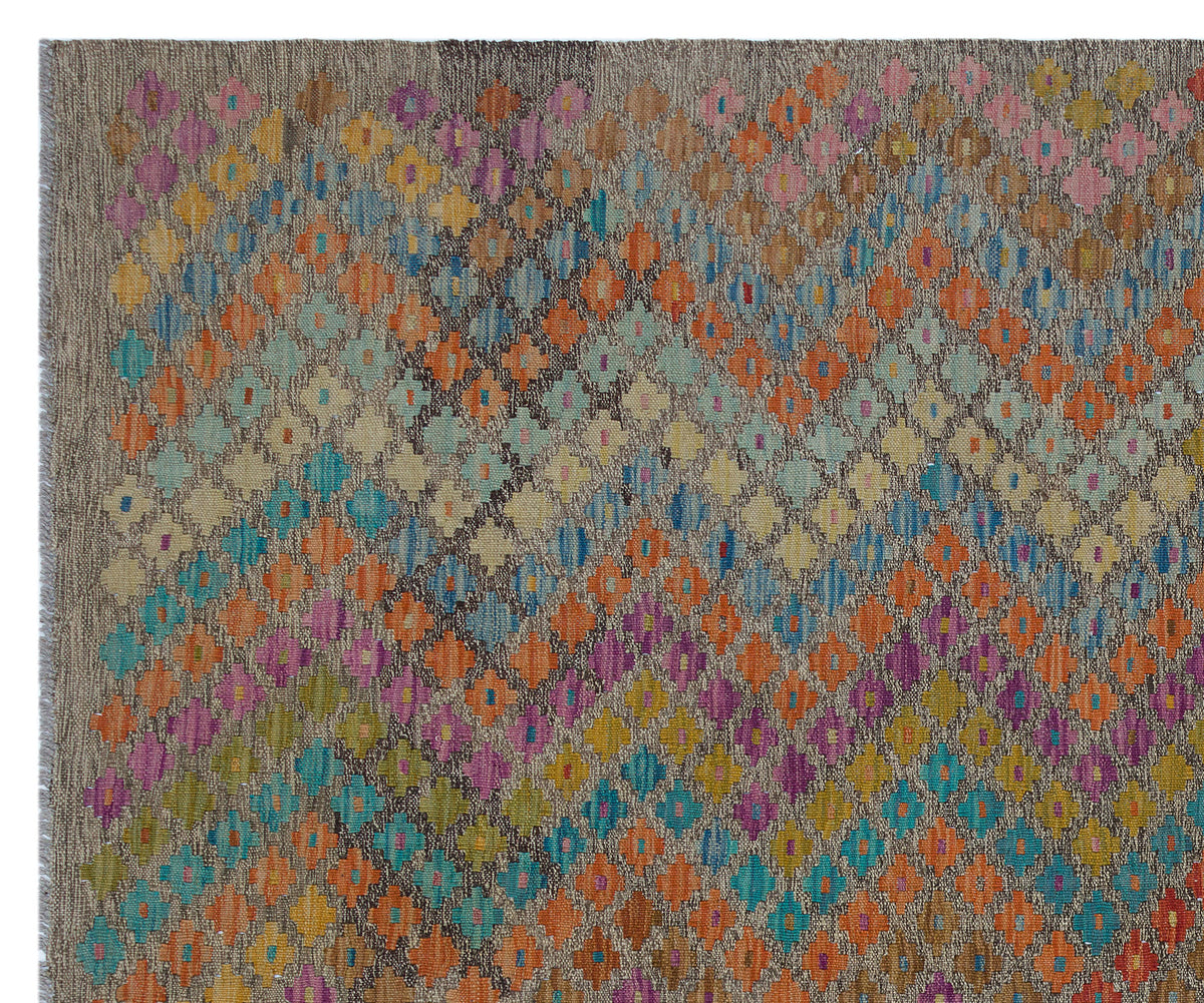 Naturel Over Dyed Kandahar Rug 6&#39;8&#39;&#39; x 7&#39;11&#39;&#39; ft 203 x 242 cm