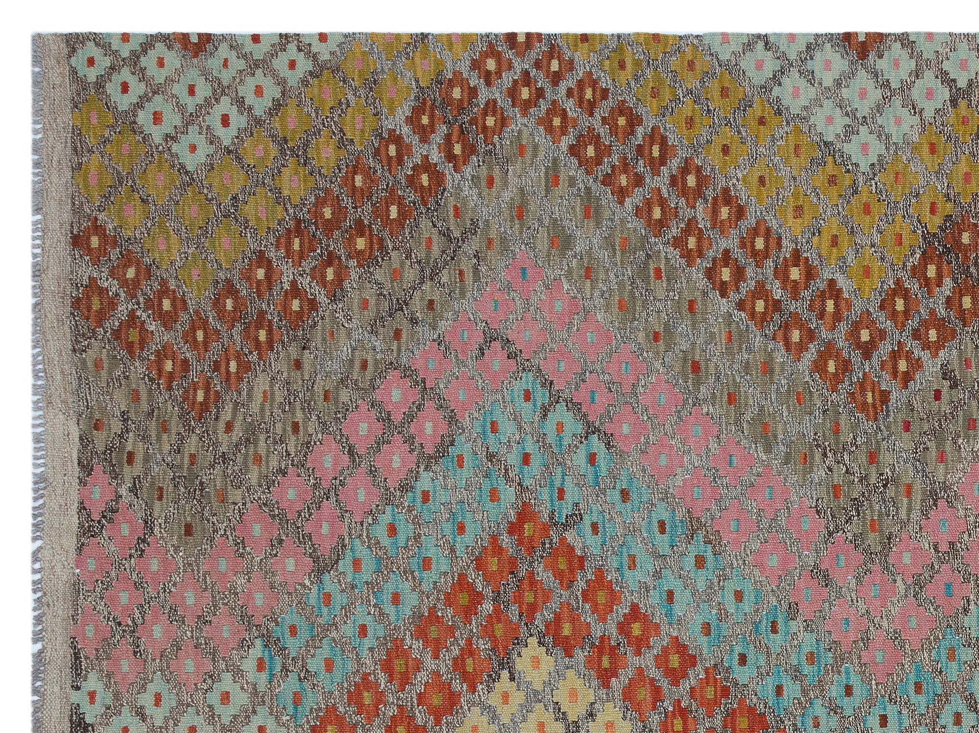 Naturel Over Dyed Kandahar Rug 6'0'' x 7'11'' ft 184 x 242 cm