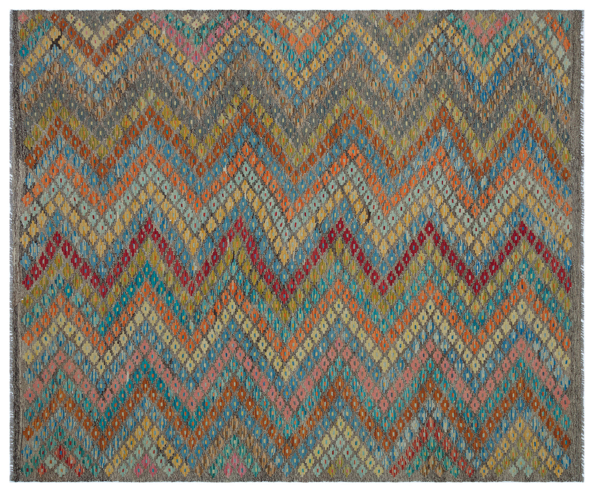 Naturel Over Dyed Kandahar Rug 6&#39;8&#39;&#39; x 8&#39;0&#39;&#39; ft 202 x 245 cm