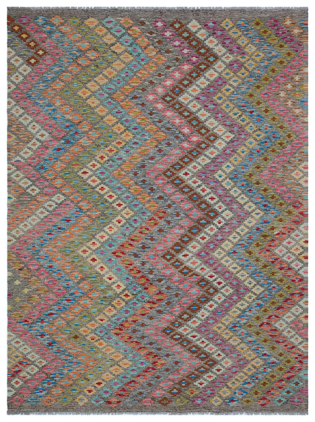 Naturel Over Dyed Kandahar Rug 6&#39;2&#39;&#39; x 8&#39;0&#39;&#39; ft 188 x 244 cm