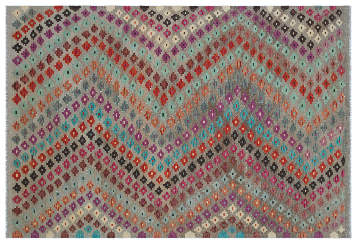 Naturel Over Dyed Kandahar Rug 5&#39;8&#39;&#39; x 8&#39;5&#39;&#39; ft 172 x 256 cm