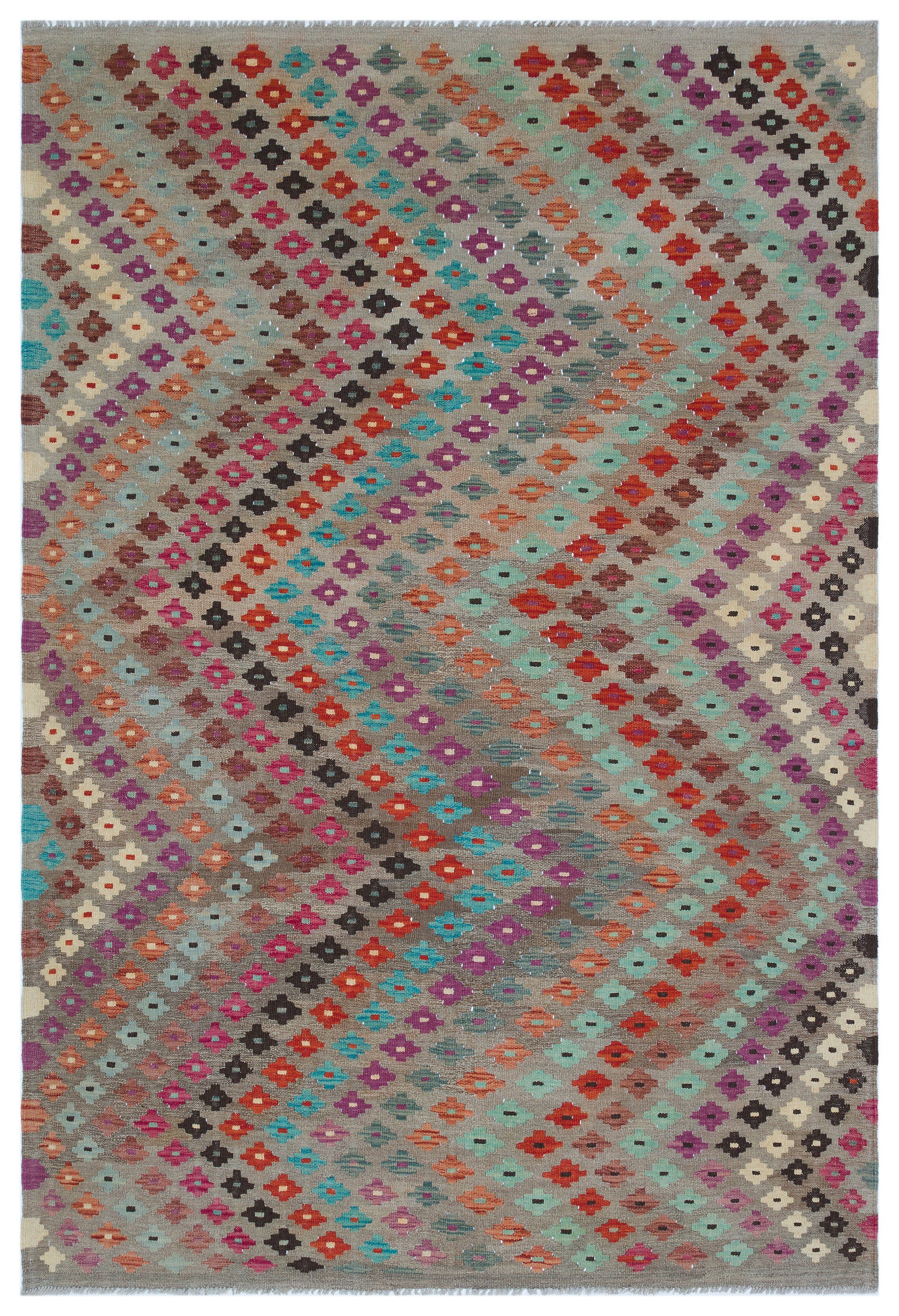 Naturel Over Dyed Kandahar Rug 5'8'' x 8'5'' ft 172 x 256 cm