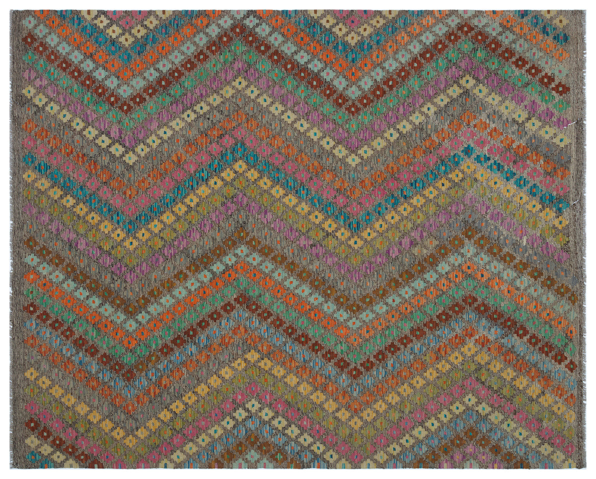 Naturel Over Dyed Kandahar Rug 6&#39;7&#39;&#39; x 8&#39;0&#39;&#39; ft 200 x 245 cm